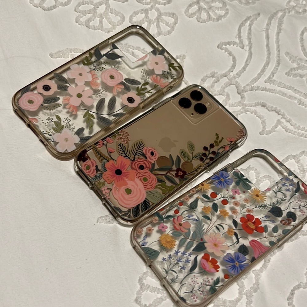 Lot of Rifle Paper Company x Casemate iPhone 11 Pro cases